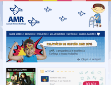 Tablet Screenshot of amr.org.br